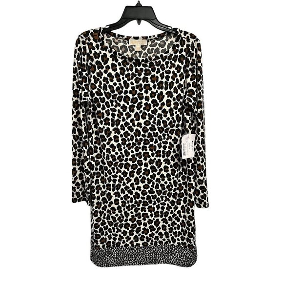 MICHAEL Michael Kors Animal Print Shift Dress Leopard - Picture 3 of 5